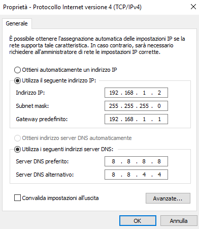 Assegnare IP statico a PC, dispositivi mobili, stampanti e così via