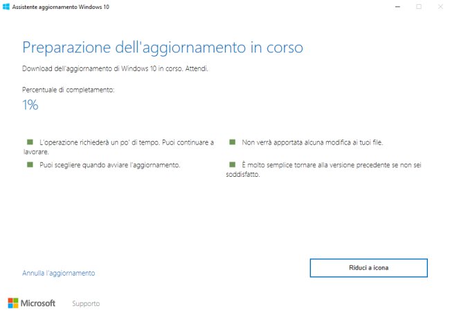 Assistente aggiornamento Windows 10: cos'è e quando è utile