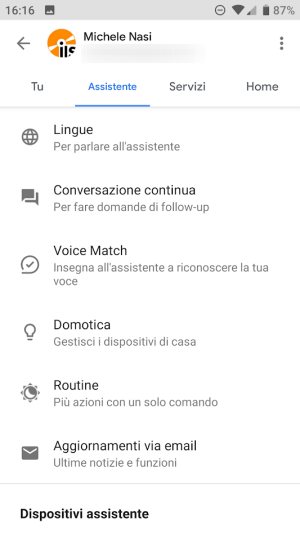 Assistente Google migliora ancora e risponde ai comandi vocali in italiano