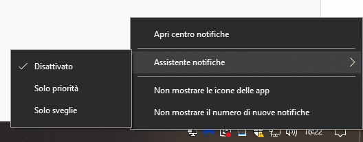 Assistente notifiche: cos'è e come funziona in Windows 10