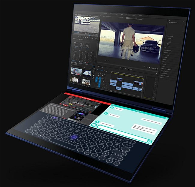 ASUS Precog Duo, notebook con doppio schermo verrà finalmente presentato nel 2020