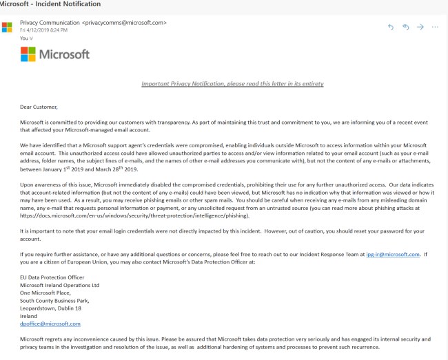 Aggressori attaccano account Outlook.com di alcuni utenti Microsoft