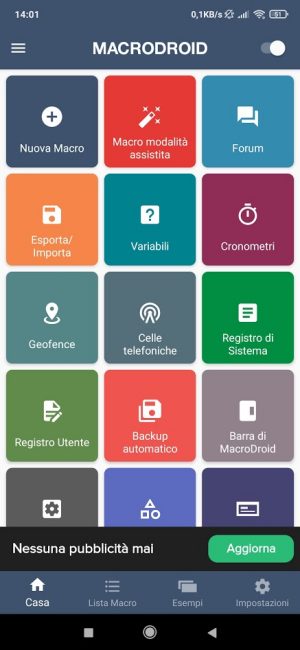 Attiva Bluetooth e NFC quando esci di casa con MacroDroid, alternativa a IFTTT