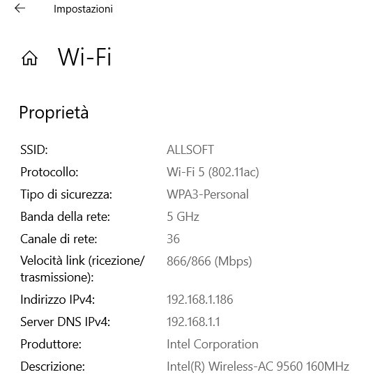 Come attivare WiFi 5GHz in Windows 10