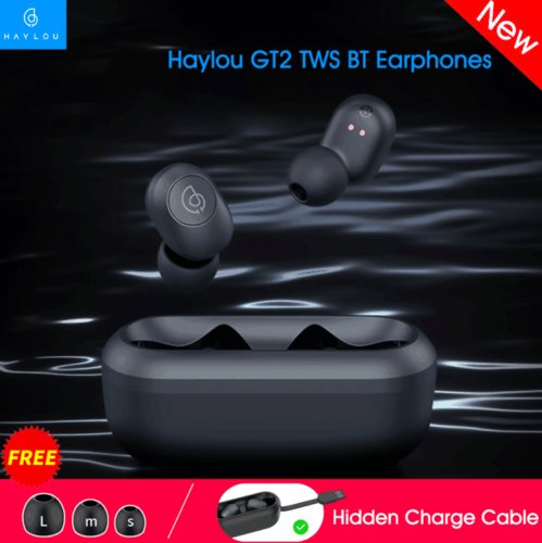Auricolari wireless Bluetooth 5.0 TWS Xiaomi Haylou GT2 in offerta a 19 euro