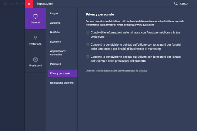 Avast Free: come funziona la scansione dei siti sicuri HTTPS