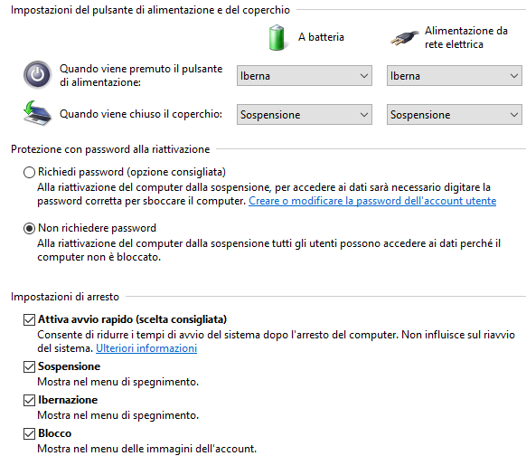 Avvio rapido Windows 10: pro e contro