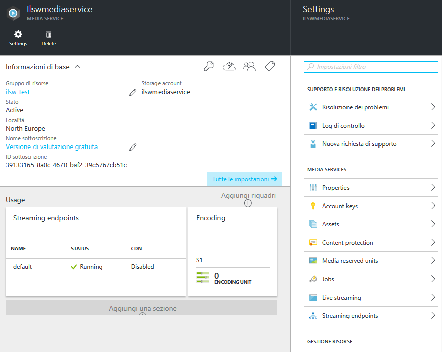 Azure Media Services: distribuzione e analisi dei contenuti multimediali