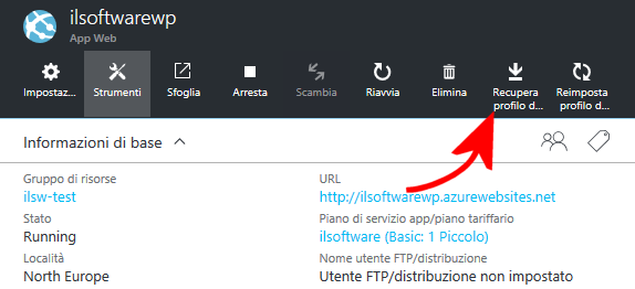 Creare un sito web con WordPress sulla piattaforma Azure