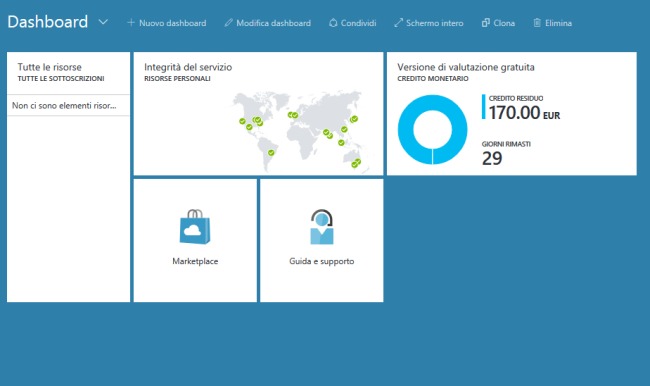 Azure, attivare la trial e accedere al portale