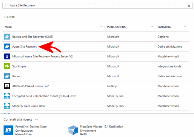 Creazione di macchine virtuali con Azure. Backup e disaster recovery con Site Recovery