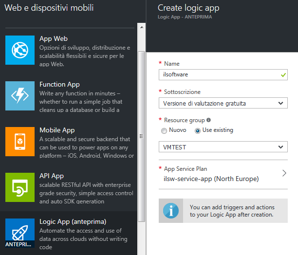 Realizzare una app per dispositivi mobili con Azure. Mobile apps, logic apps e API apps