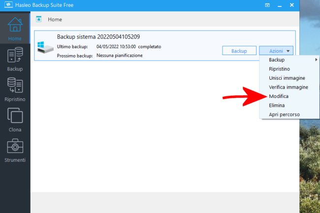 Clonare dischi, copiare hard disk e SSD in Windows con Hasleo Backup Suite Free