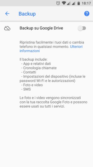 Backup Android, come funziona e come crearlo