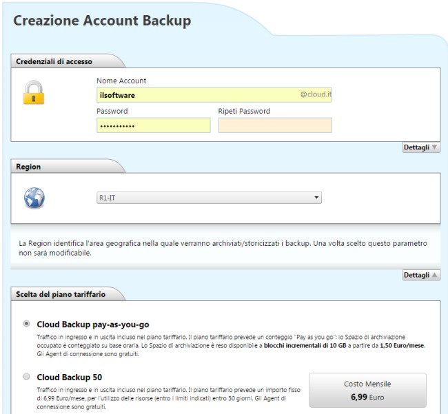 Backup online con Aruba Cloud, ecco come funziona