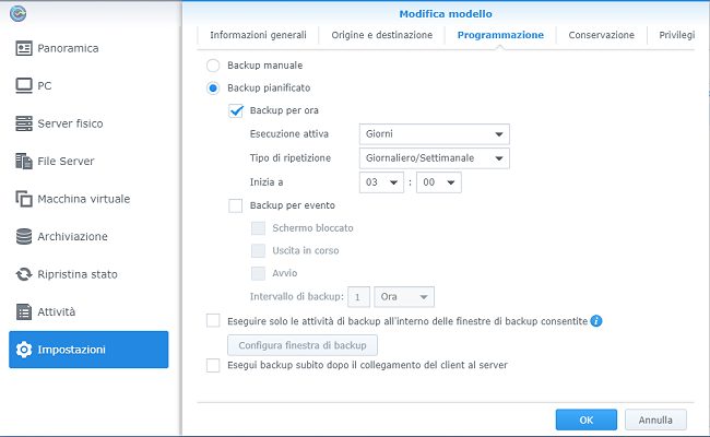 Backup dei dati e protezione da malware e ransomware con il NAS Synology