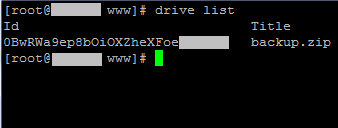 Автоматическое резервное копирование на Google Диск с сервера Linux