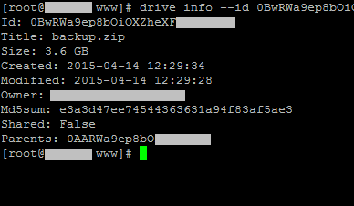 Backup su Google Drive automatico da server Linux