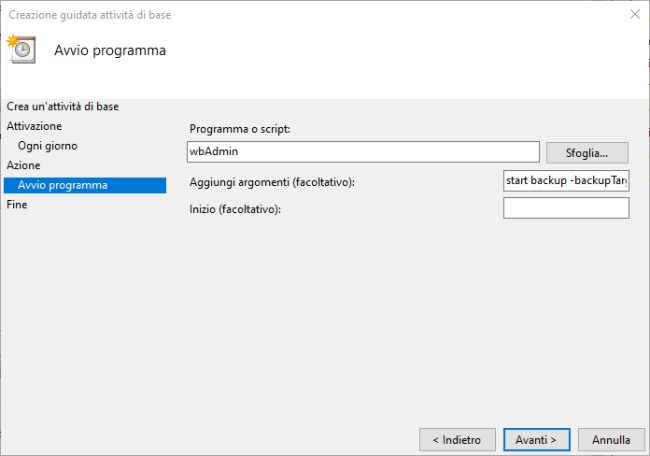 Windows 10 e sistemi server: backup automatizzato con wbAdmin e ripristino su hardware differente