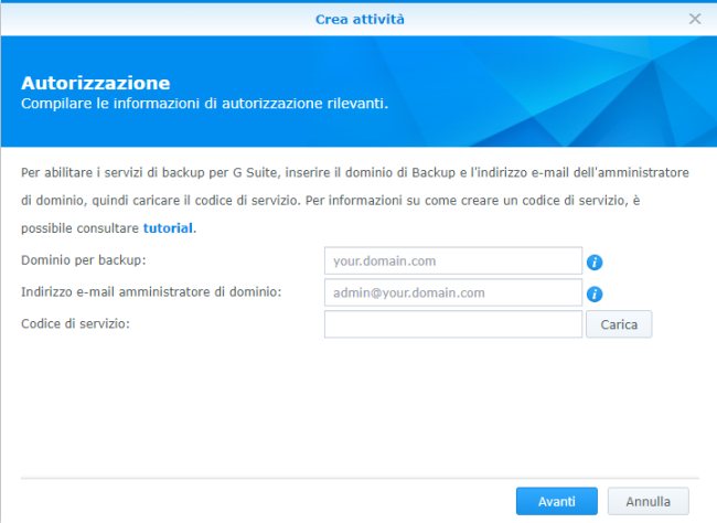 Backup di Office 365 e G Suite su server NAS