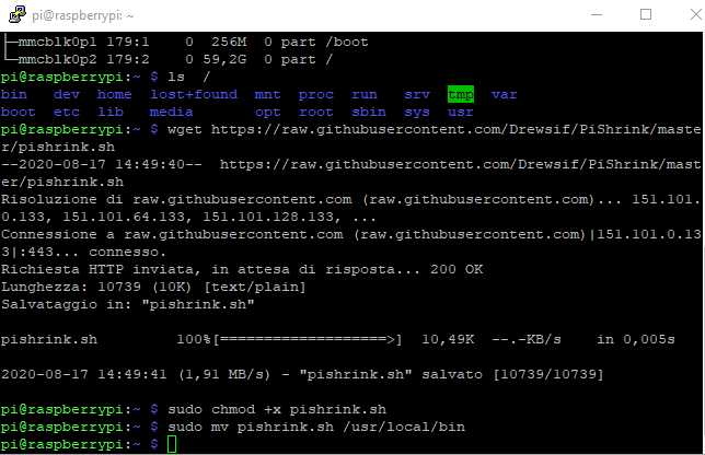 Come creare backup della scheda SD, anche su Raspberry