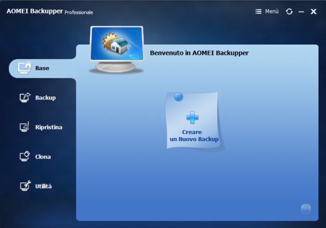Backup del sistema con AOMEI Backupper Professional