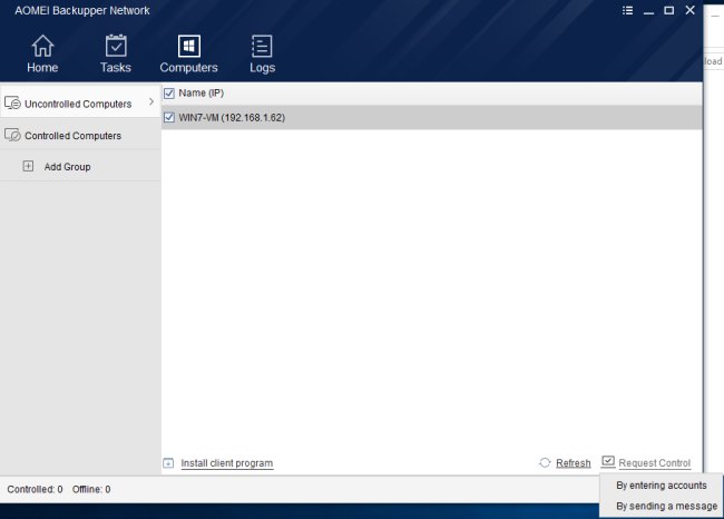 Backup dei sistemi Windows su NAS e cartelle condivise con il nuovo AOMEI Backupper Network