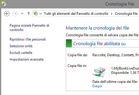 Backup Windows 8.1: come funziona e come si usa