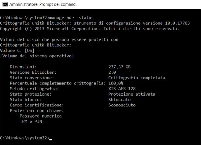 BitLocker, come proteggere i dati su hard disk e SSD e chiedere una password all'avvio