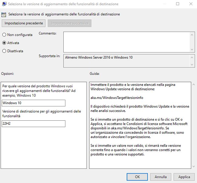 Bloccare aggiornamento Windows 11 ed evitare la comparsa di messaggi a tutto schermo
