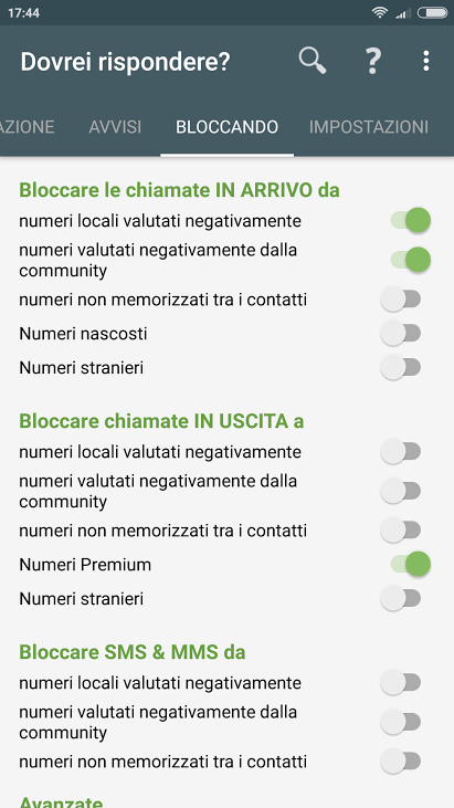 Bloccare chiamate call center su Android