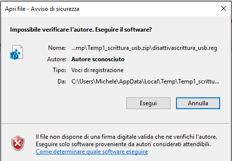 Bloccare l'utilizzo delle chiavette USB in Windows