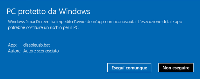 Bloccare l'utilizzo delle chiavette USB in Windows