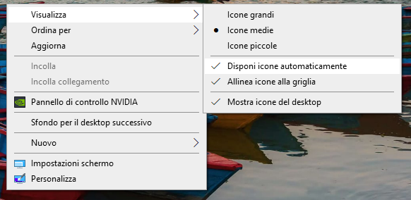 Bloccare icone sul desktop di Windows e ripristinarne la posizione
