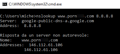 Come bloccare l'uso di server DNS alternativi all'interno della rete locale