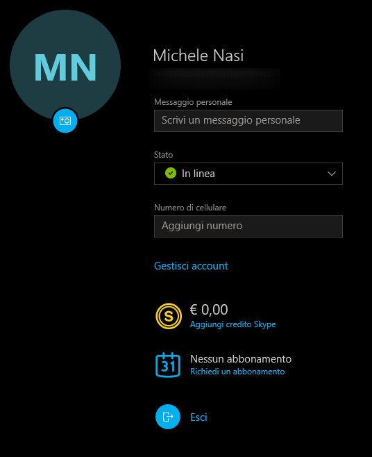 Блокировать сообщения Skype в Windows 10