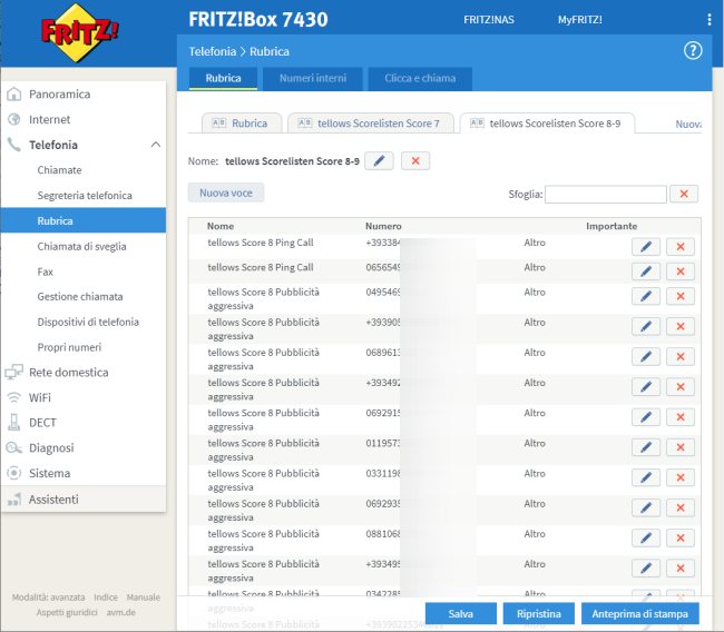 Blocco chiamate indesiderate sul telefono fisso con Fritzbox e Tellows