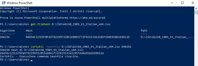 Come calcolare hash di un file in Windows senza usare programmi aggiuntivi