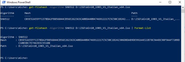 Come calcolare hash di un file in Windows senza usare programmi aggiuntivi