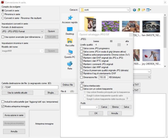 Come cambiare formato foto e immagini