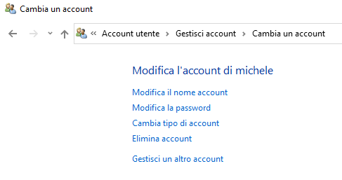 Cambiare nome utente Windows 10, come si fa