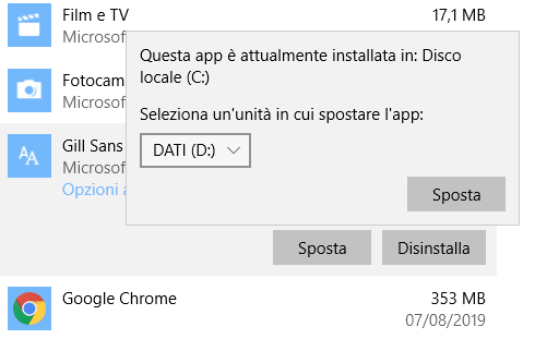 Come cambiare cartella installazione programmi in Windows