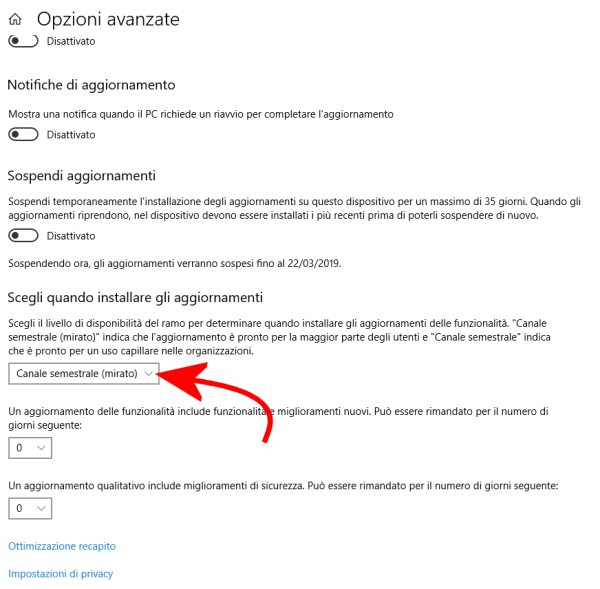 Canale semestrale Windows 10: addio all'attuale distinzione