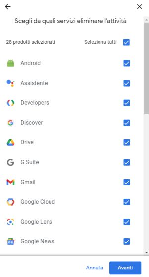 Cronologia ricerche di Google, come visualizzarla o eliminarla