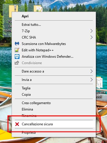 Come cancellare file senza possibilità di recupero in Windows