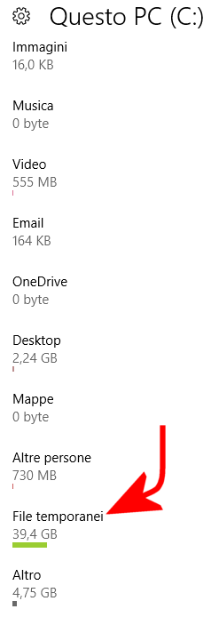 Come cancellare file temporanei in Windows