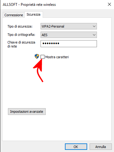 Cancellare vecchie connessioni WiFi e trovare le password in Windows 10