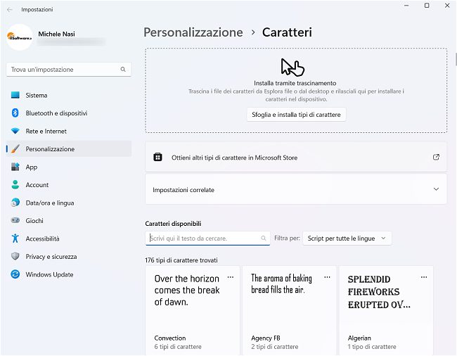 Caratteri gratis: dove trovarli e come installarli in Windows