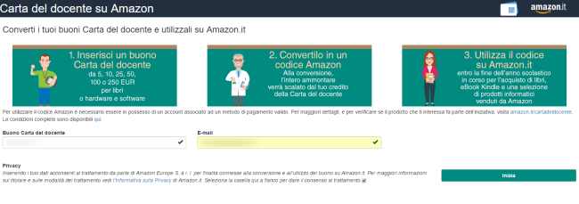 Carta del docente, come usare i 500 euro su Amazon