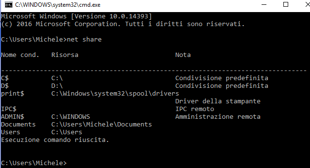 Cartelle condivise in Windows, come ottenere la lista completa